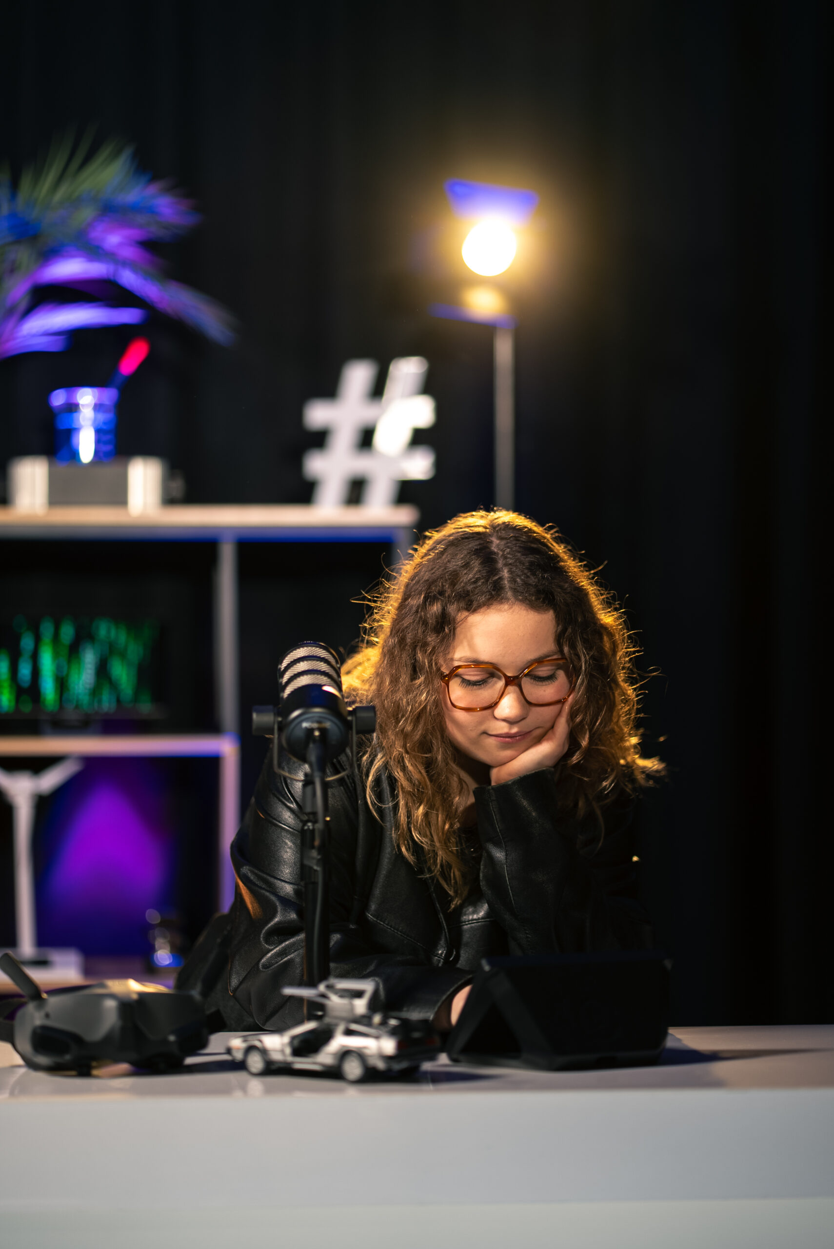 Tournage d'un épisode de podcast vidéo au studio i3a