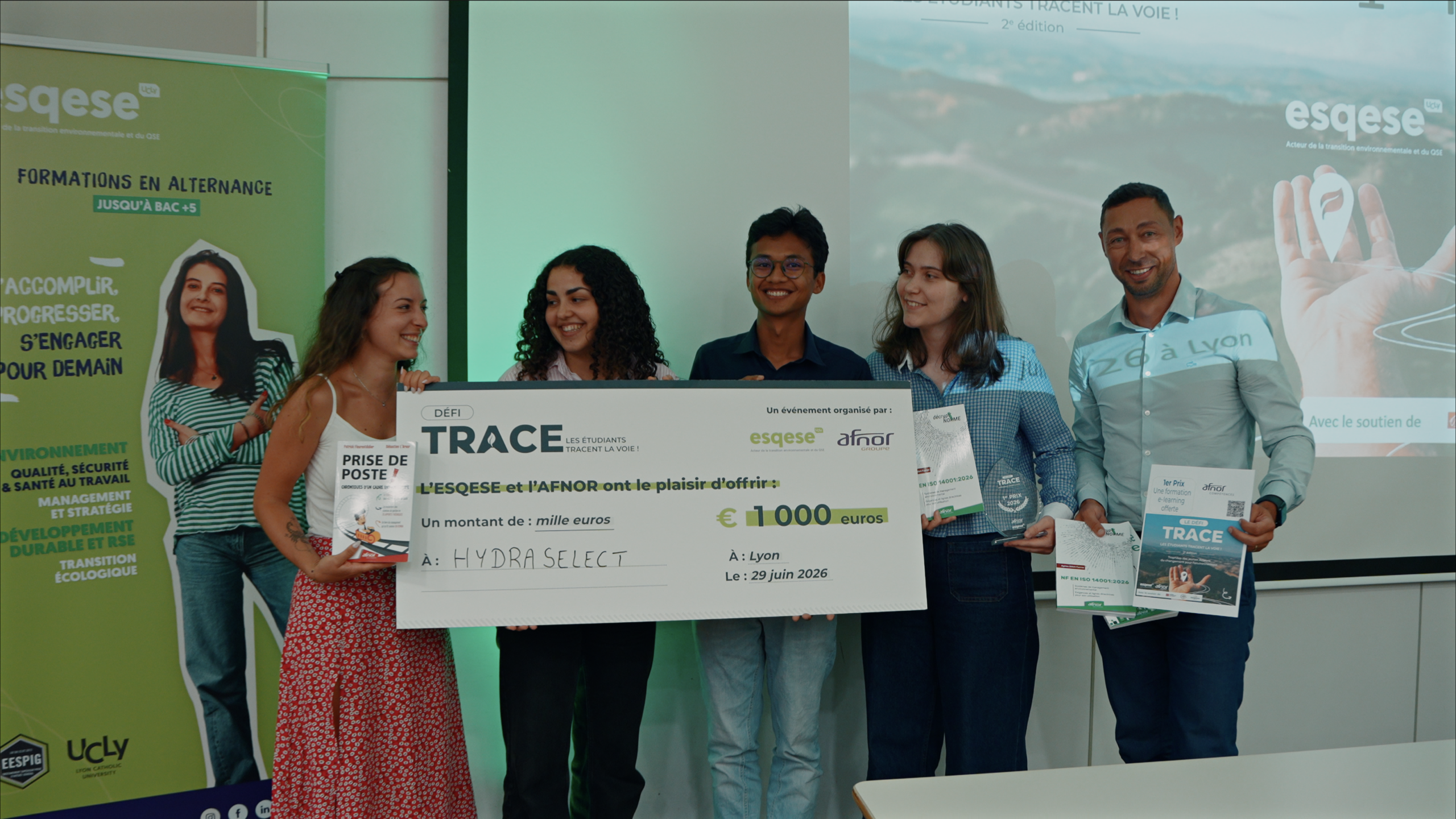 Remise des prix aux gagnants du concours Défi TRACE ESQESE